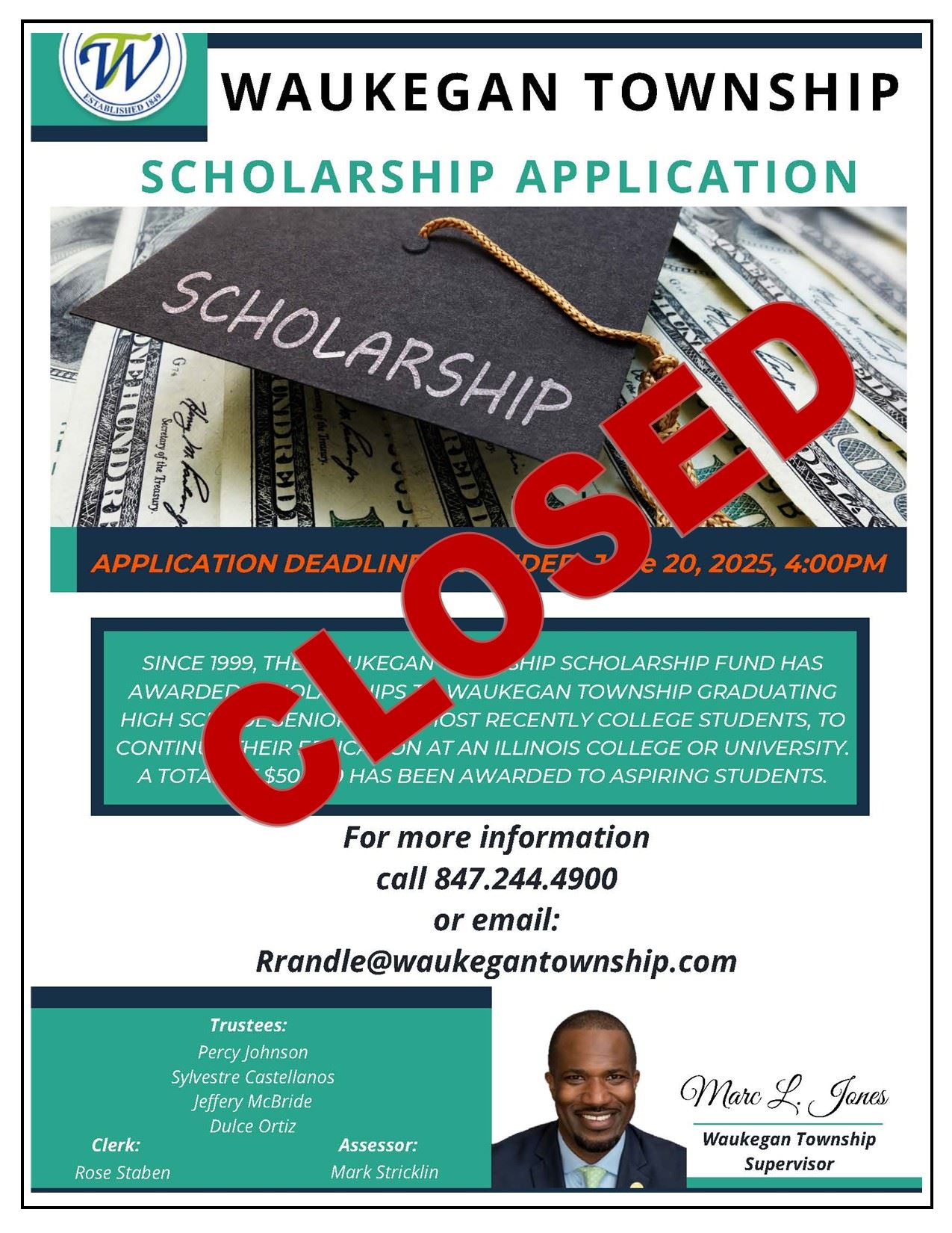 2025 Waukegan Township Scholarship Application_REV2_Extended_062025_Page_1_CLOSED