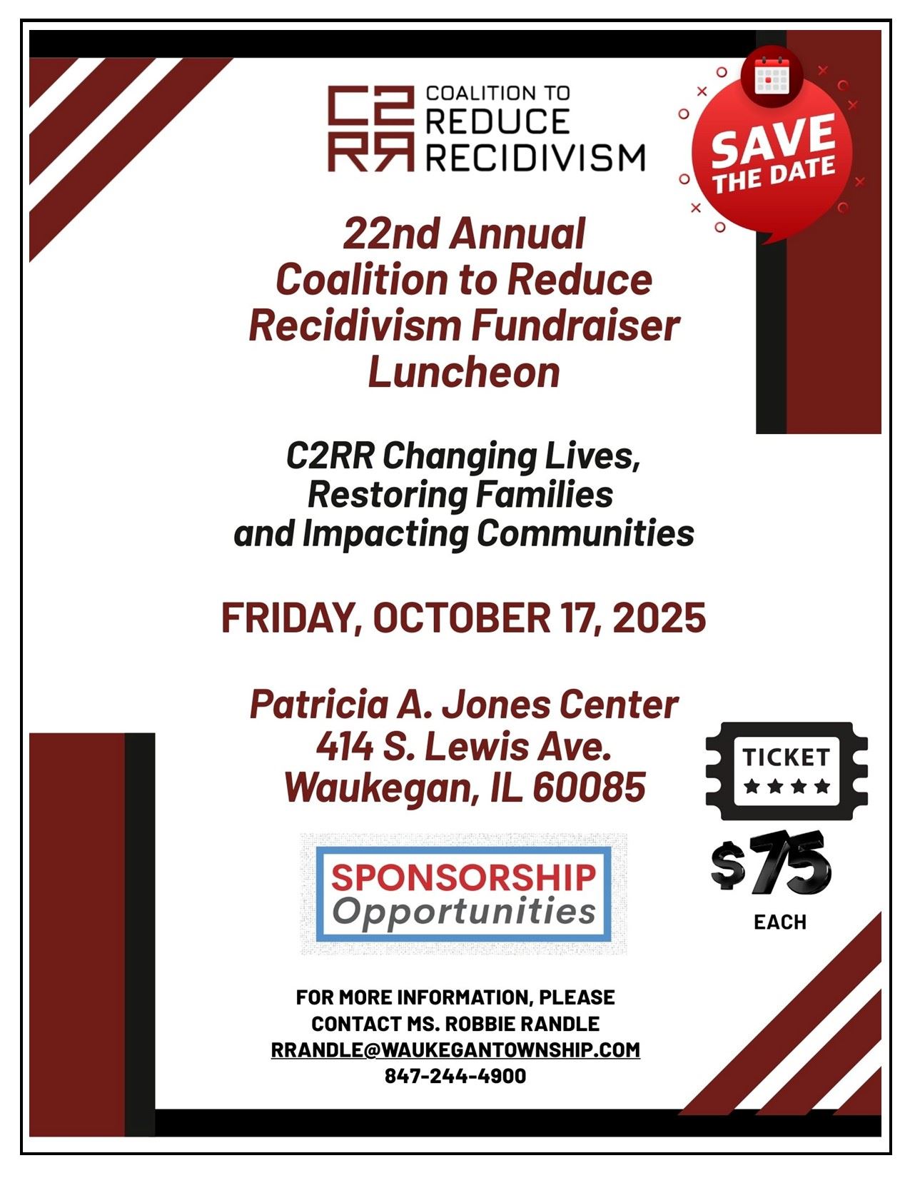 Outline TEMPLATE 2025 C2RR Luncheon Flyer_Sponsorship_Packet_GENERIC_Rev
